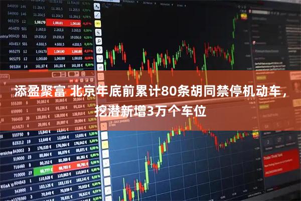 添盈聚富 北京年底前累计80条胡同禁停机动车，挖潜新增3万个车位